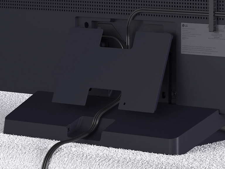 Step-by-step video on how to attach the stand for the LG OLED evo AI C5 4K Smart TV.